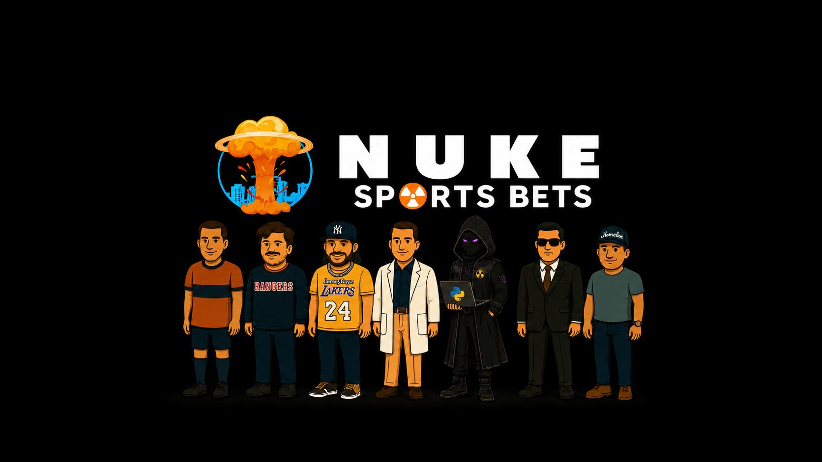 Discovery splash banner for Nuke Bets ☢ Discord server