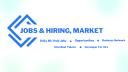 Discovery splash banner for Jobs & Hiring Market (Business · Freelancing · Jobs · SMMA · Earn · Hire · Networking · Development) Discord server