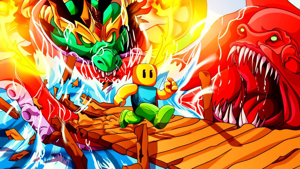 Discovery splash banner for Steal a Brainrot ・MM2・ Blox Fruits ・Grow A Garden・RELL Seas | Bloxzy Discord server