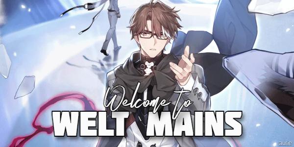 Discovery splash banner for Welt Mains ✧ Honkai Star Rail Discord server