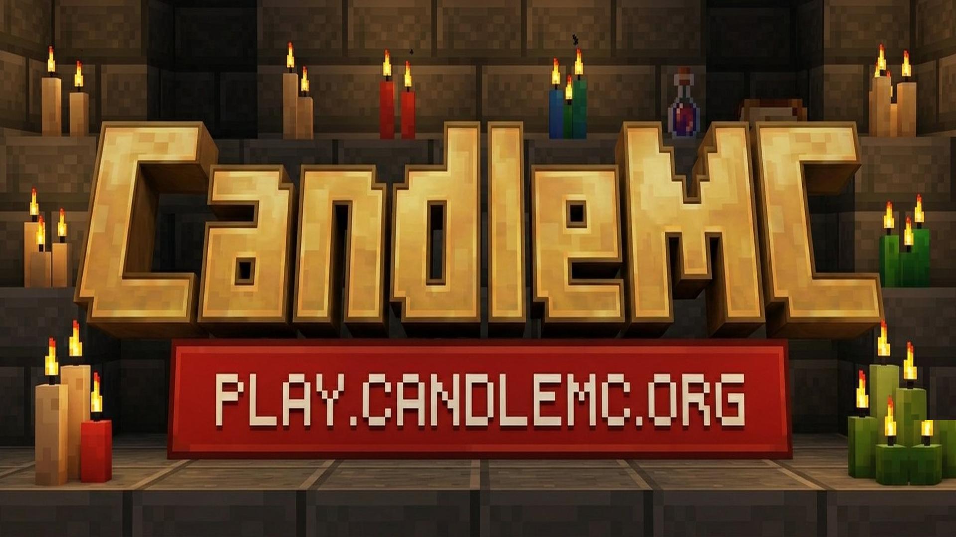 Discovery splash banner for CandleMC | Rebrand :0 Discord server