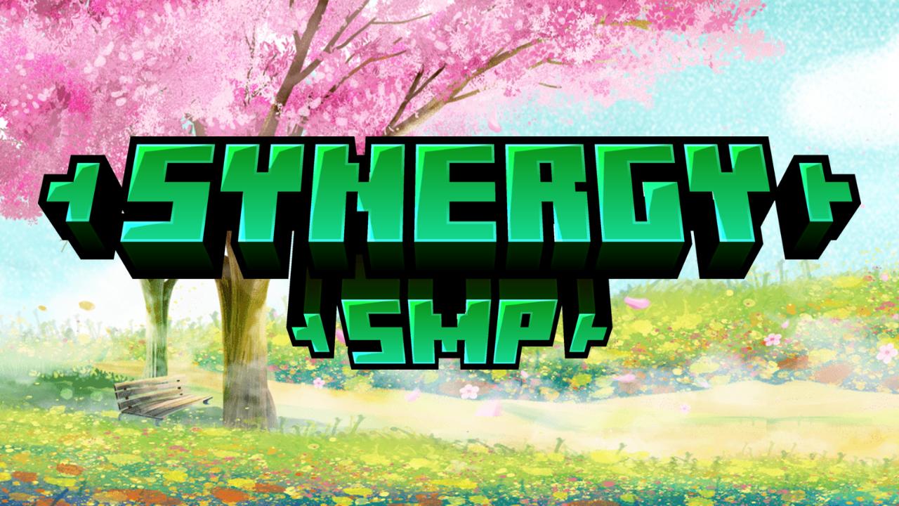 Discovery splash banner for SYNERGY SMP |Public Discord server