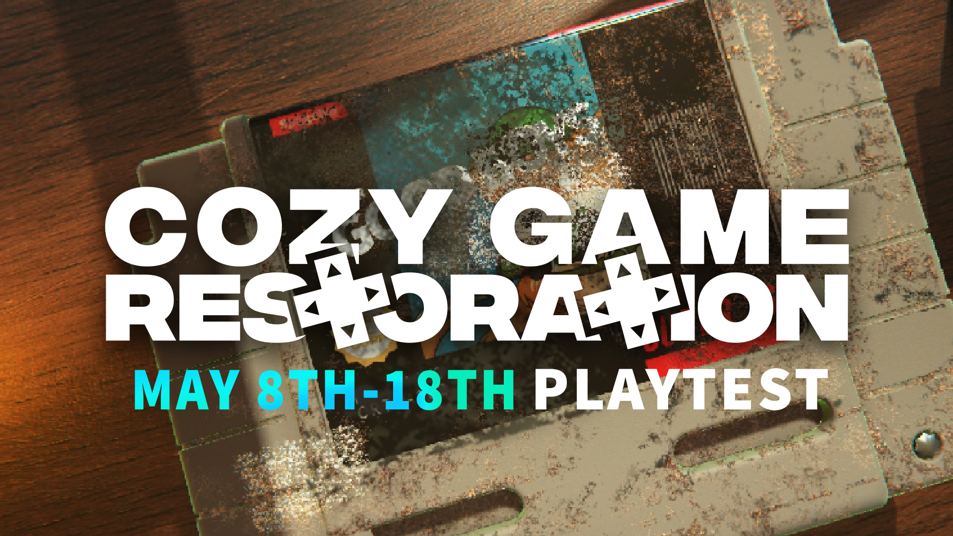 Discovery splash banner for Cozy Game Restoration Discord server