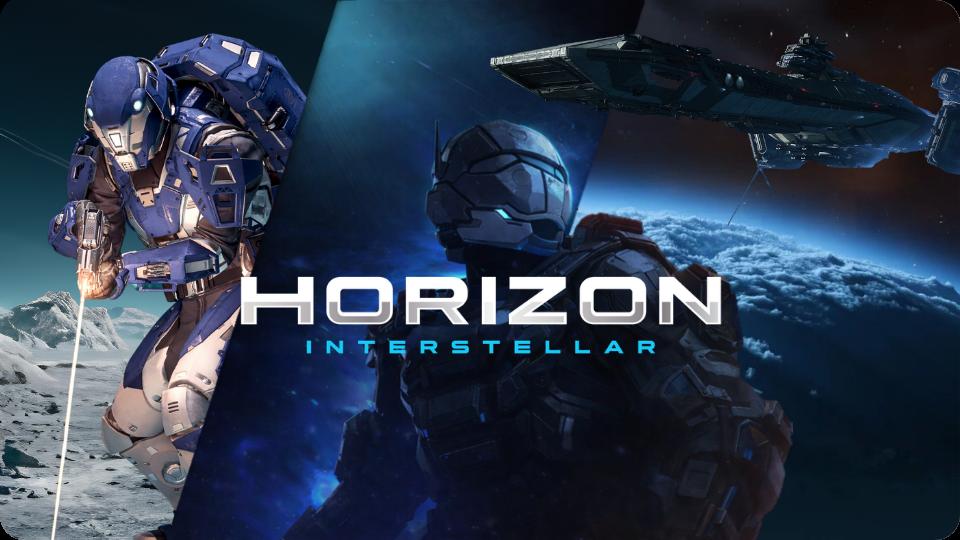 Discovery splash banner for Horizon Interstellar Discord server