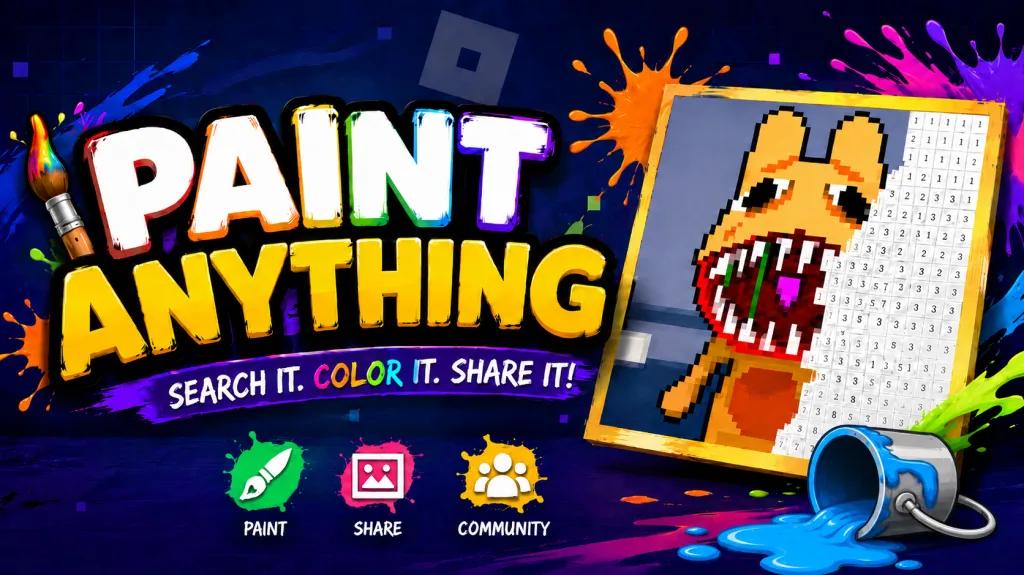Discovery splash banner for Paint ANYTHING Discord server