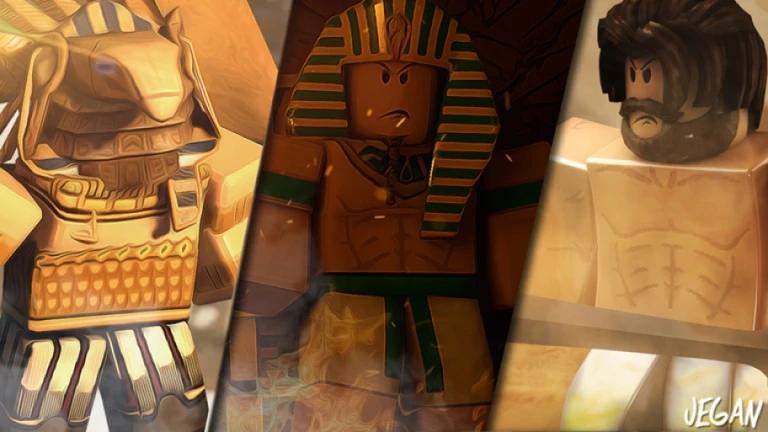 Discovery splash banner for Ancient Egypt on Roblox Discord server