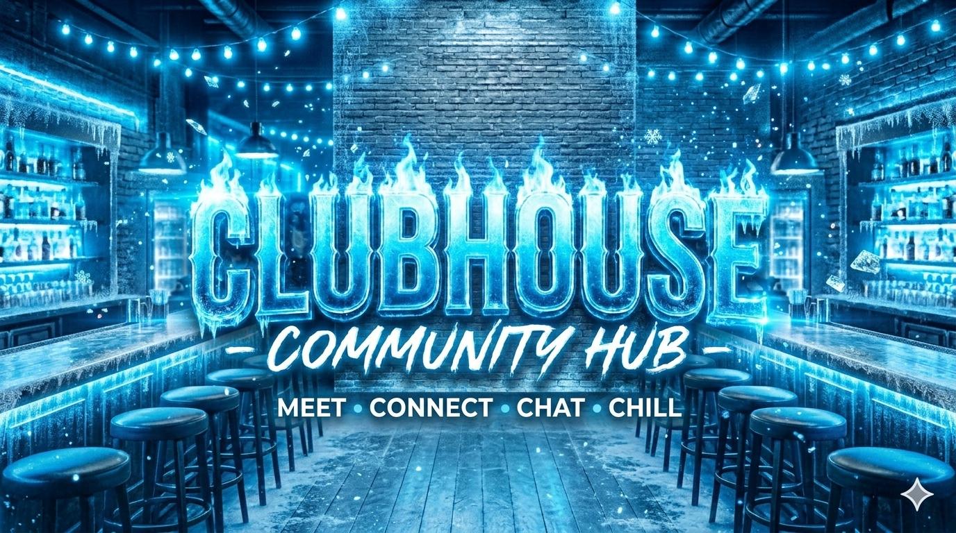 Discovery splash banner for ClubHouse™ | Chilling Indian Community • Stranger Talks • Hindi • Active • Hangout • VCs Discord server