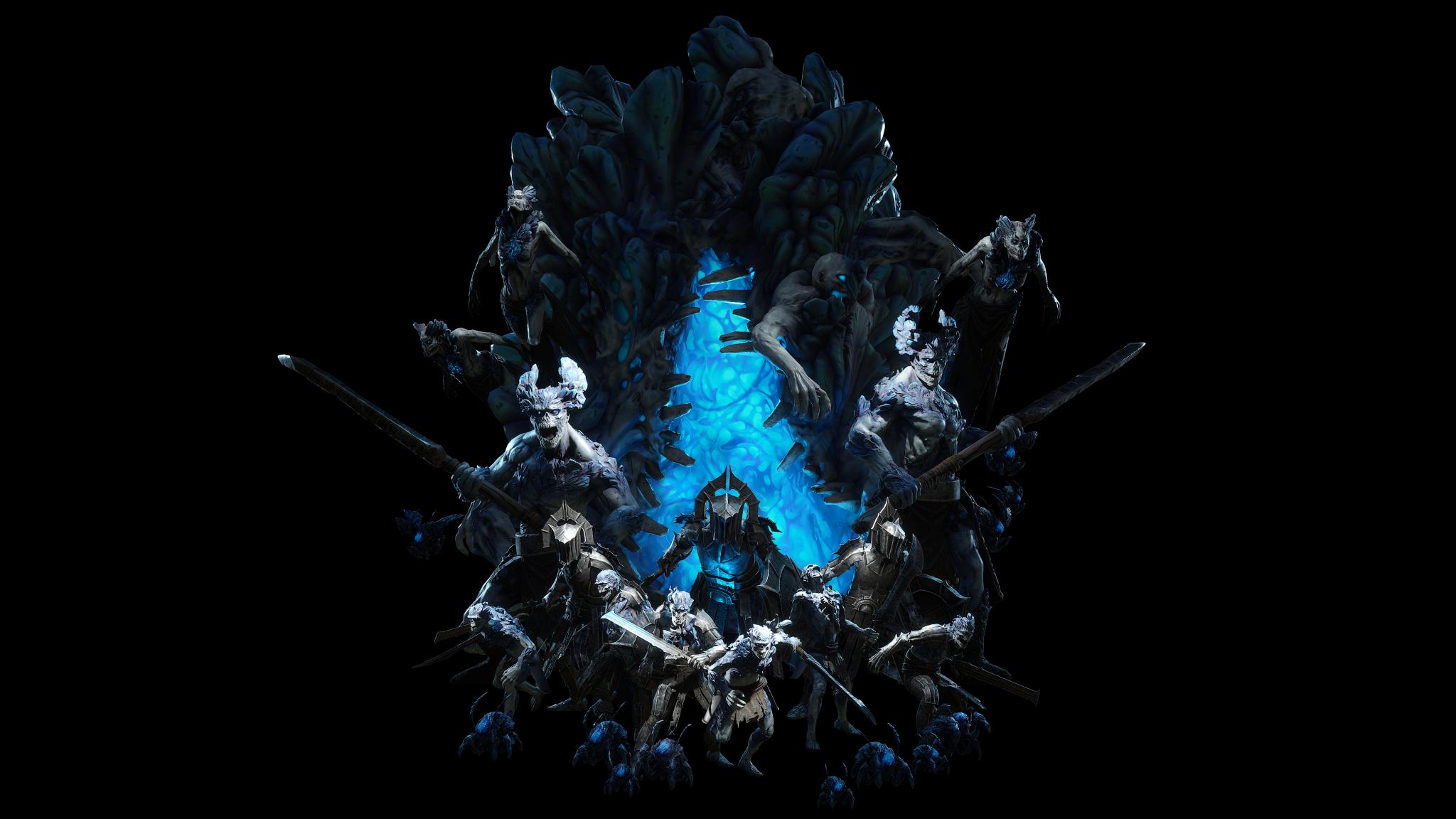 Discovery splash banner for Official Enshrouded LFG Discord server