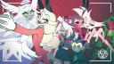 Discovery splash banner for The Hellaverse Hotel Discord server