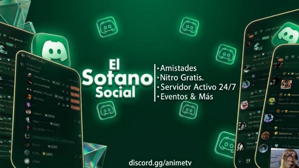 Discovery splash banner for El Sótano Social 🌎 | VC activo・Socializar・Amigos・Latam・Argentina・España・Minecraft・Anime・Roblox Discord server