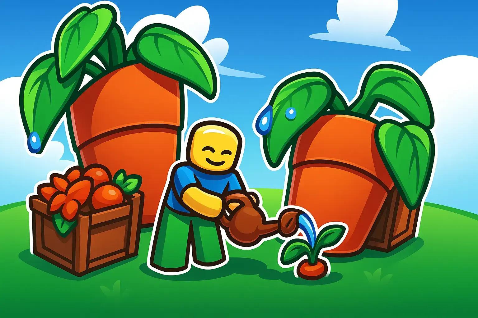 Discovery splash banner for Grow a Garden | Stocks & Trading Discord server