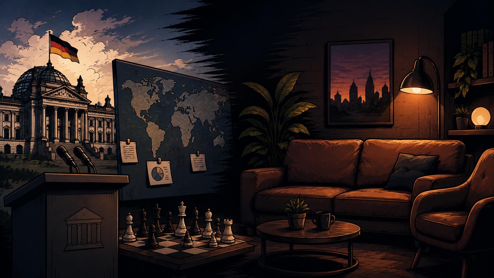 Discovery splash banner for Politik Lounge Discord server