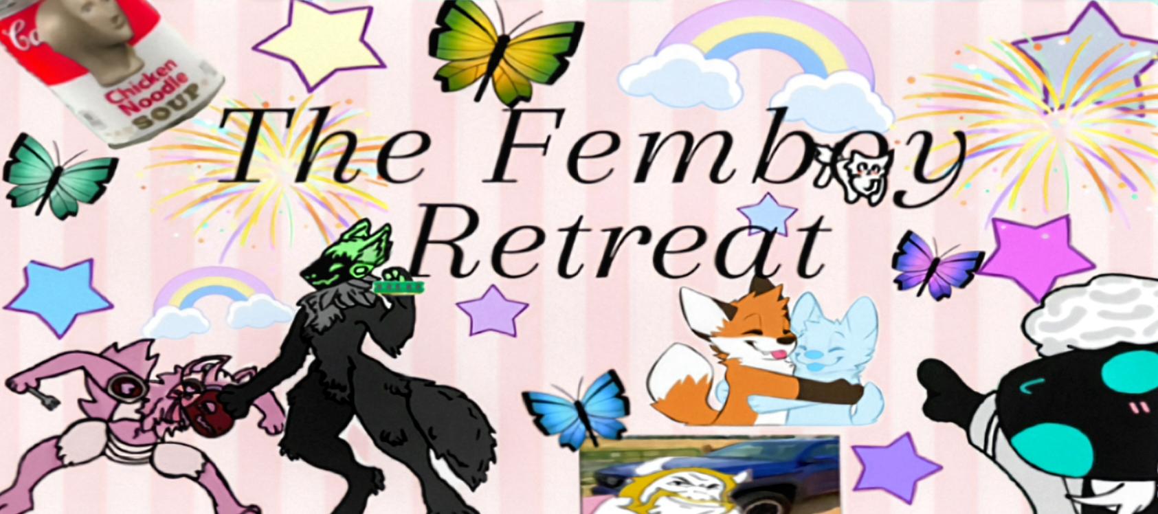 Discovery splash banner for The Femboy Retreat Discord server