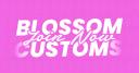 Discovery splash banner for Blossom Customs ๐ธ Discord server