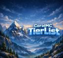 Discovery splash banner for [1.9+] Tierlist CoralMC Discord server