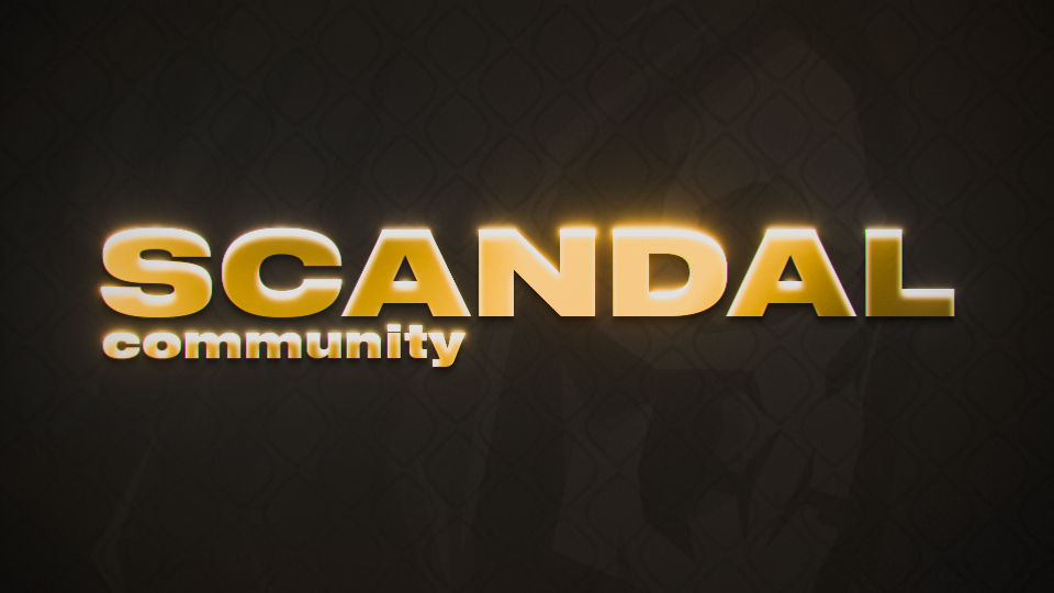 Discovery splash banner for Scandal Community Discord server