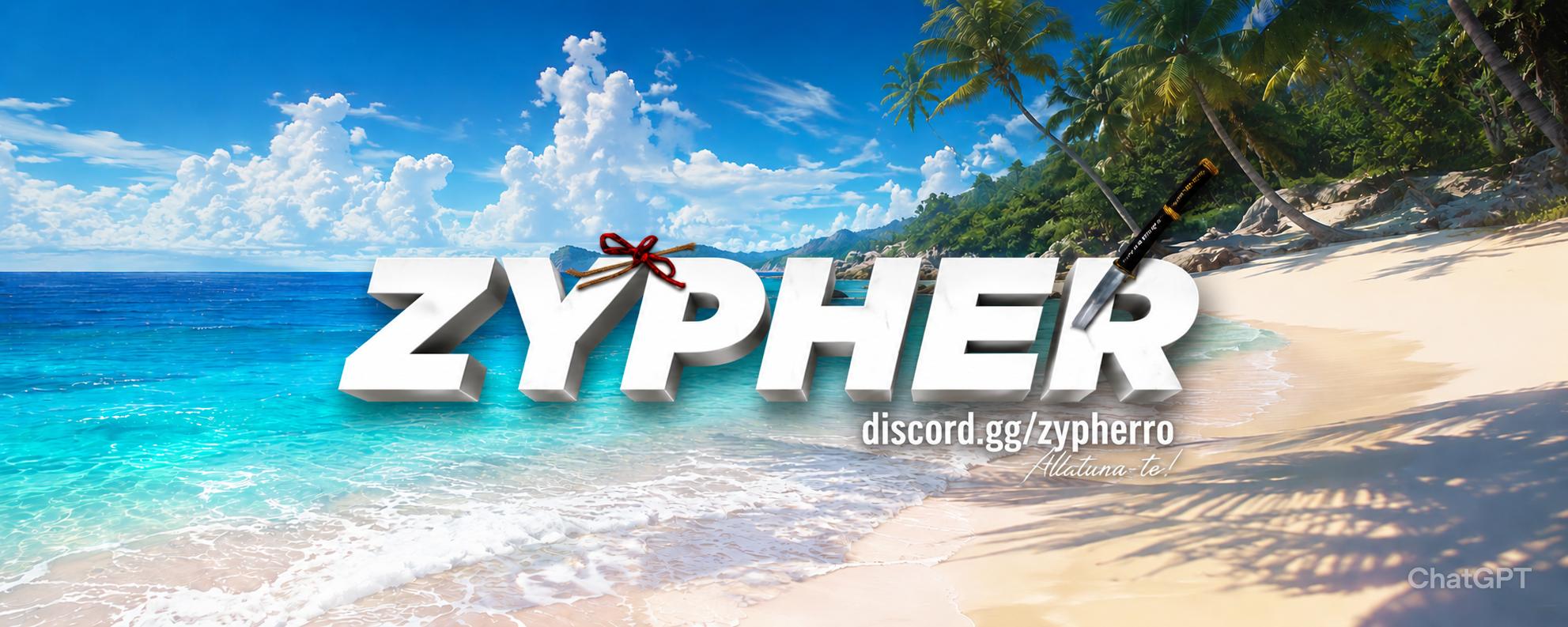 Discovery splash banner for Zypher 🥥 #ʀᴏ Discord server