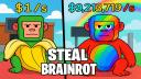 Discovery splash banner for Steal A Brainrot | SAB Discord server