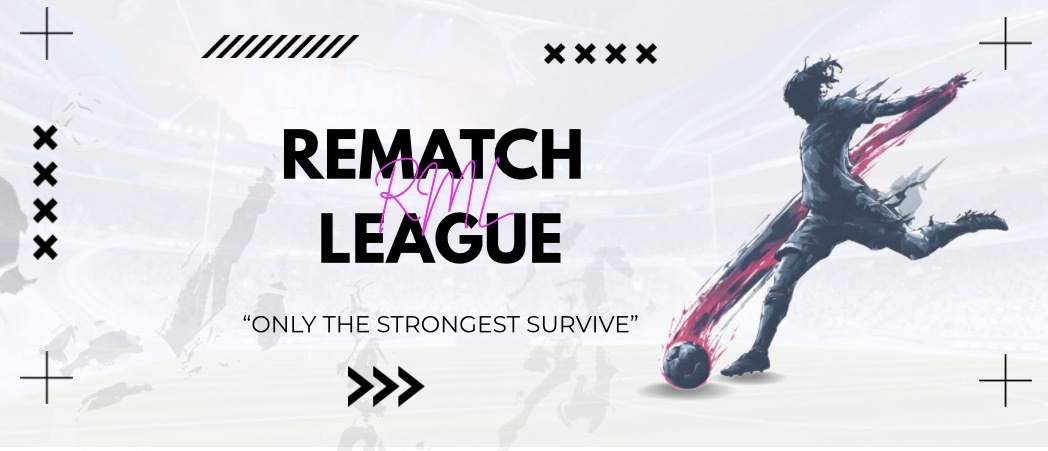 Discovery splash banner for Rematch League Discord server