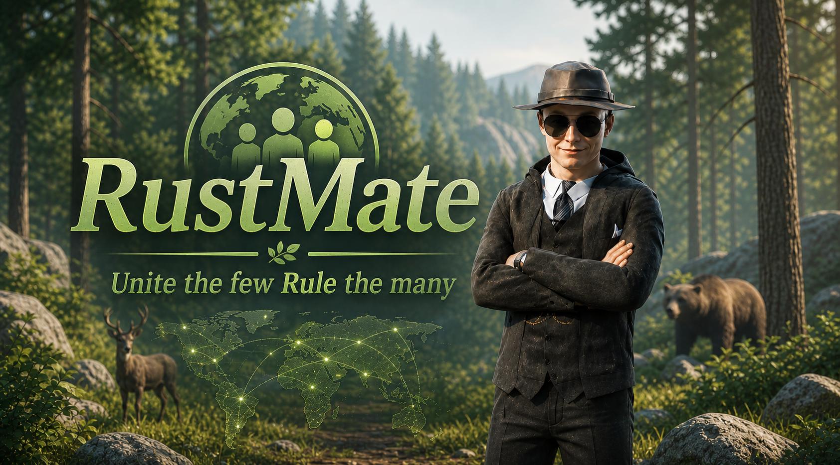Discovery splash banner for RustMate Discord server