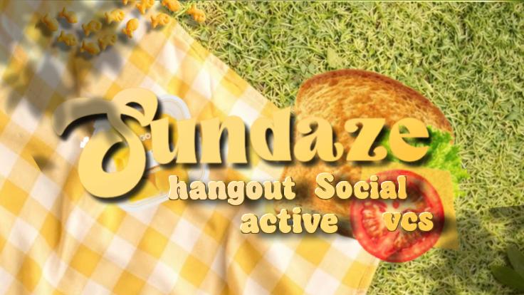 Discovery splash banner for ࿐﹒sundaze﹒social﹒vcs﹒active﹒hangout Discord server