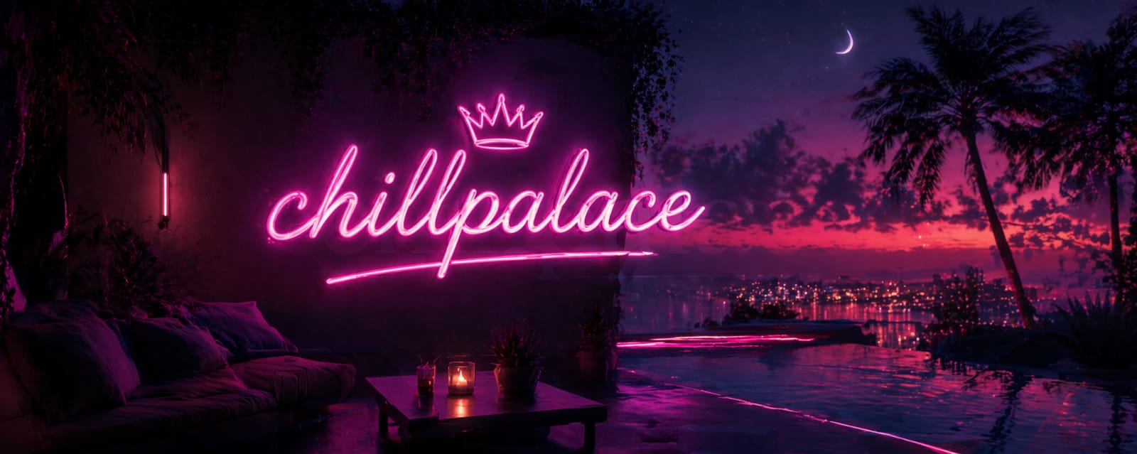 Discovery splash banner for ./ChillPalace™~ || Social · Event · Chill · Hangout · Vc's · Pfp Discord server