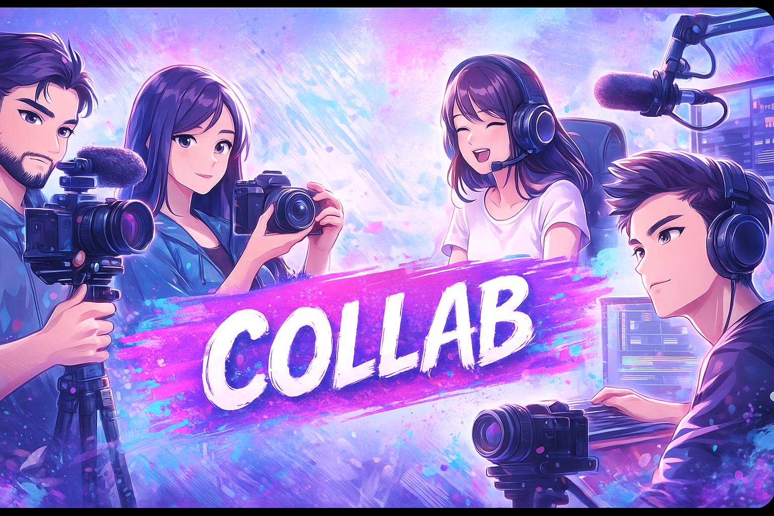Discovery splash banner for ✦ COLLAB HUB 🌞 Discord server
