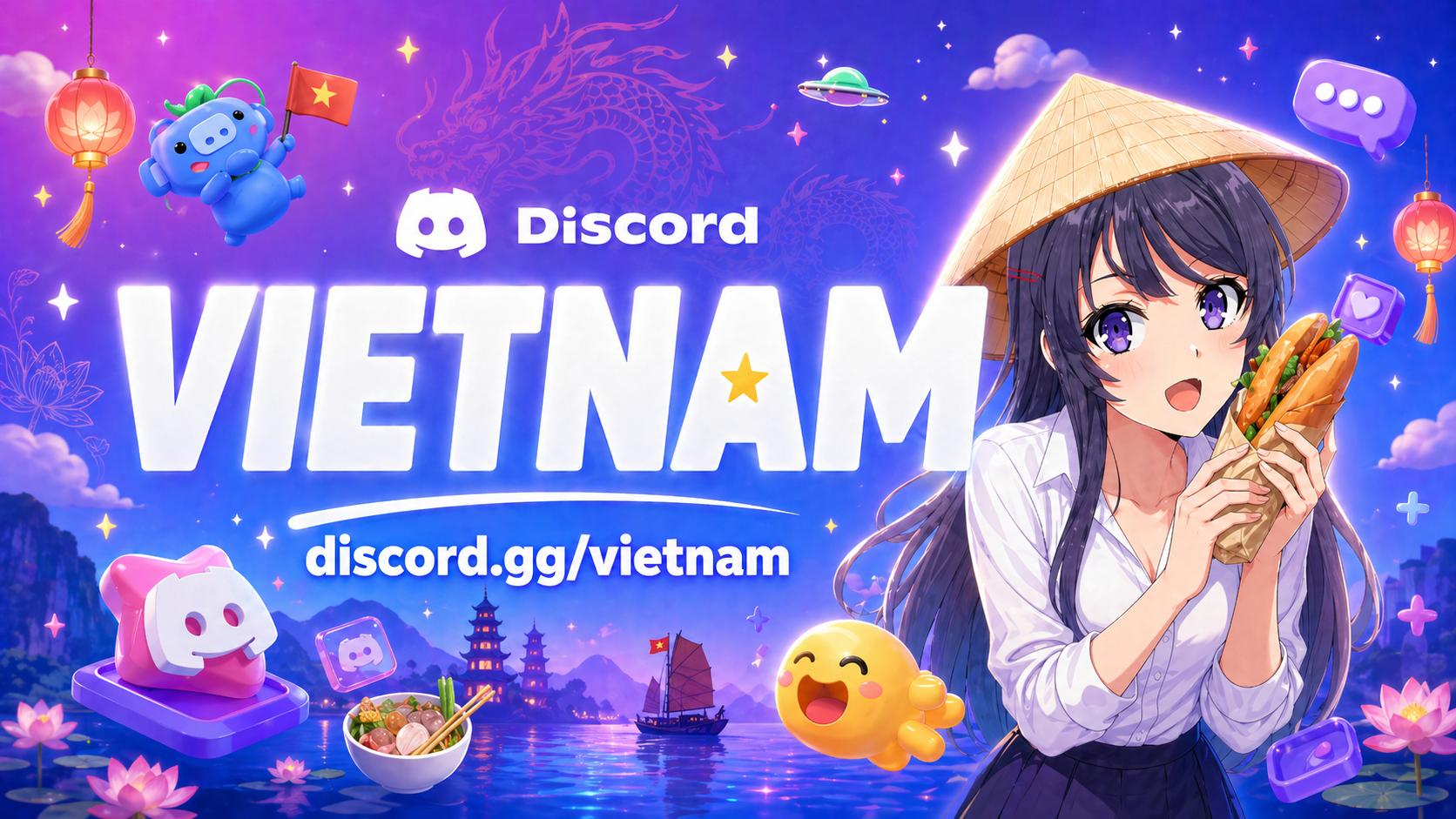 Discovery splash banner for Vietnam Discord server