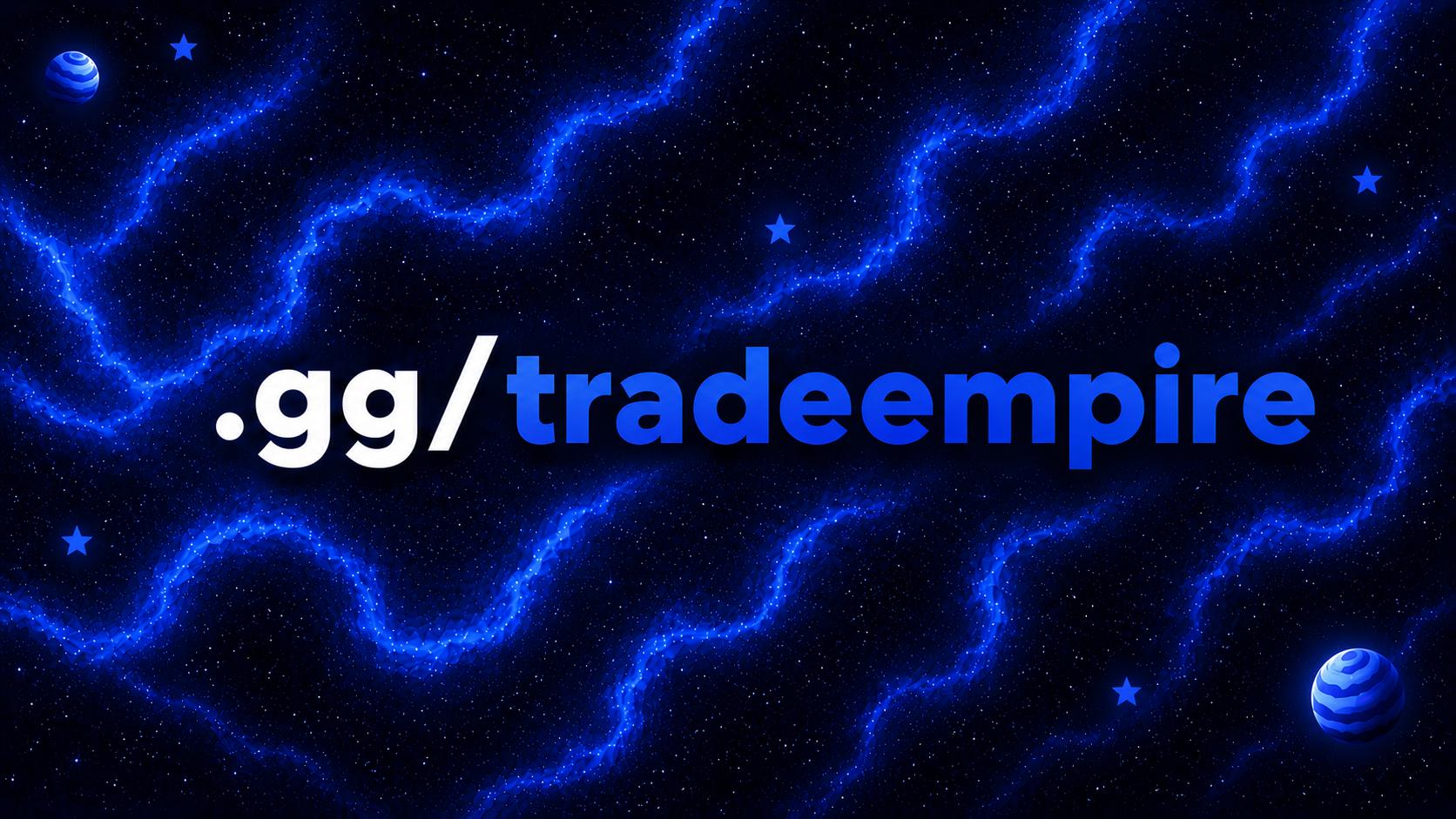 Discovery splash banner for Trade Empire Discord server