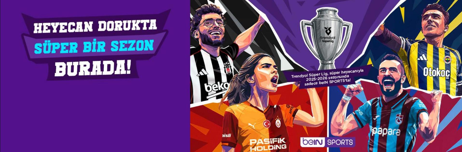 Discovery splash banner for BeIN SPORTS - Süper Lig 2026/2027 Discord server
