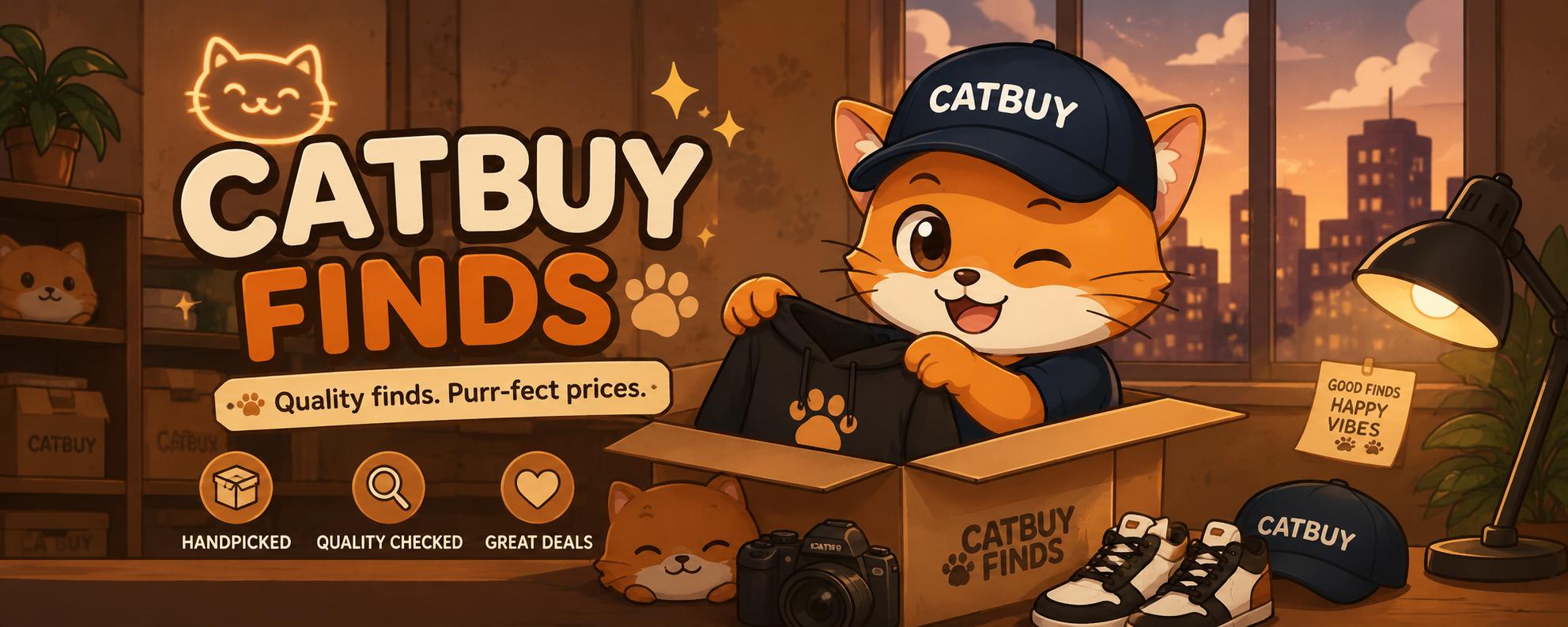 Discovery splash banner for CatBuy Finds Discord server