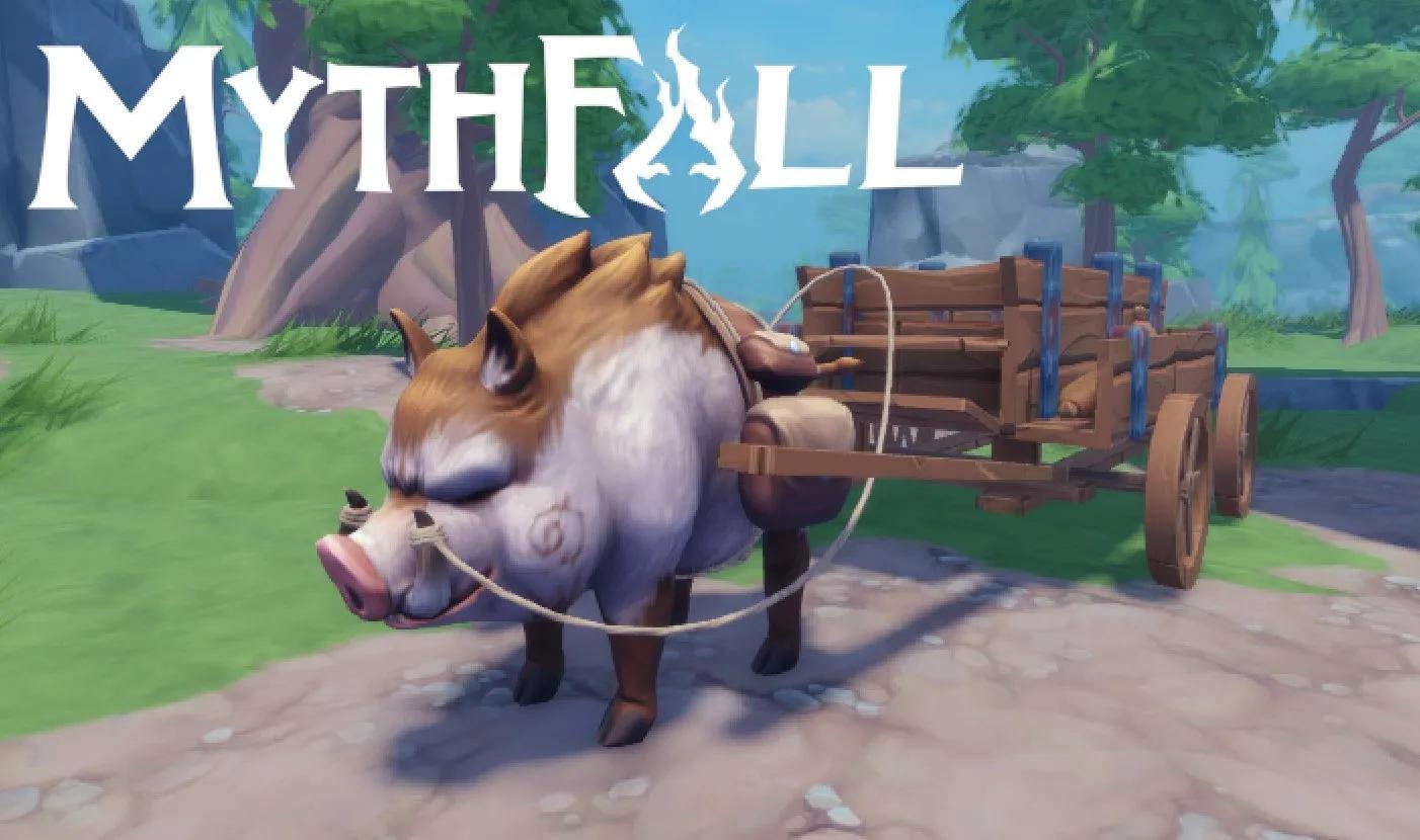 Discovery splash banner for MythFall | Roblox Discord server