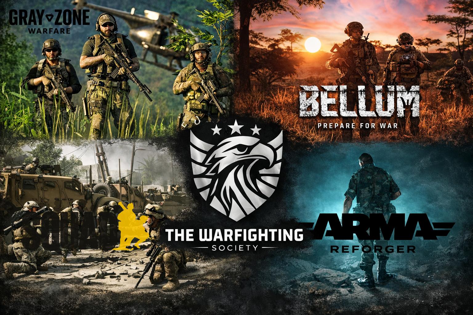 Discovery splash banner for The Warfighting Society Discord server