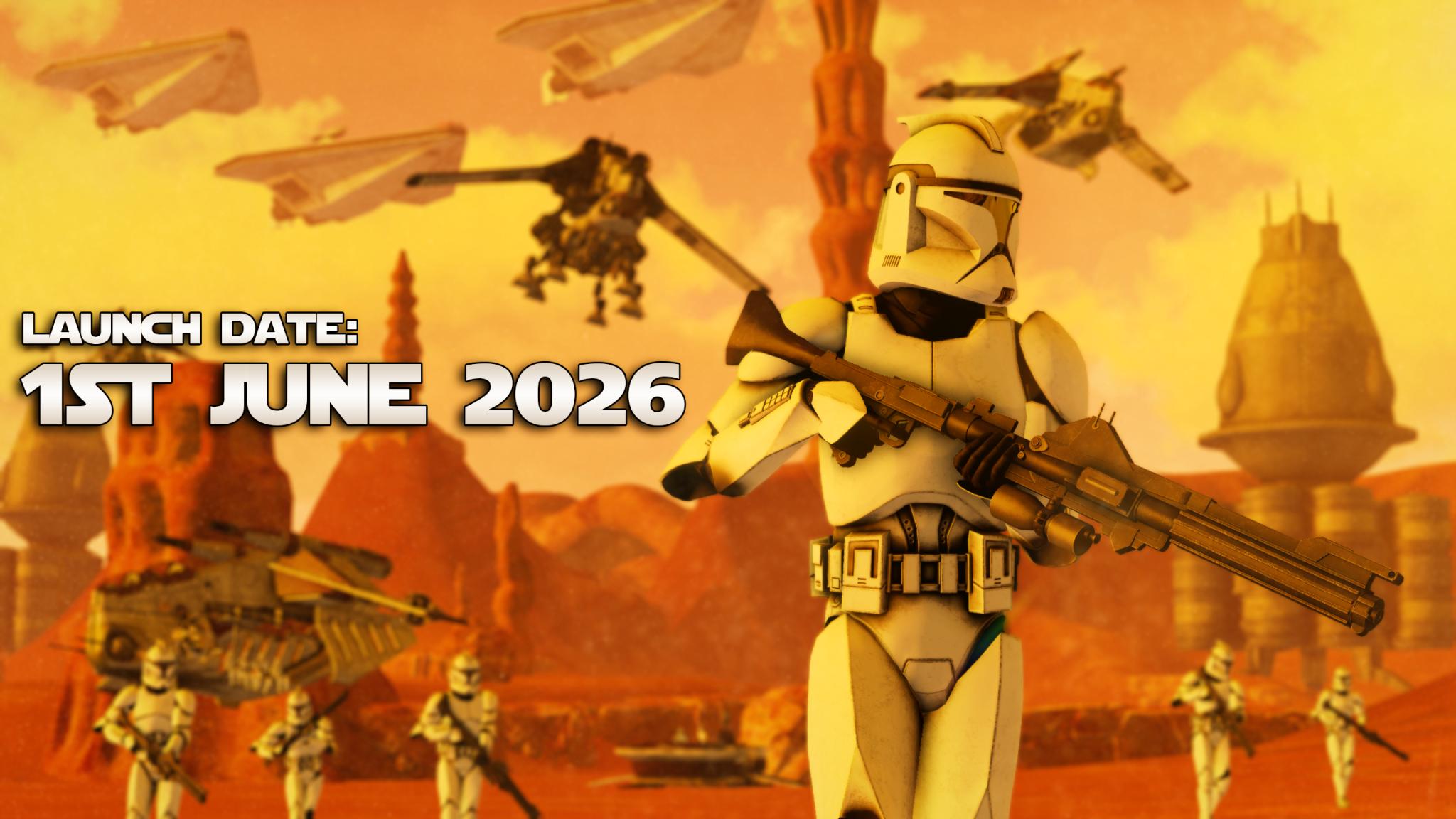 Discovery splash banner for The Clone Wars | ARMA-3 Discord server