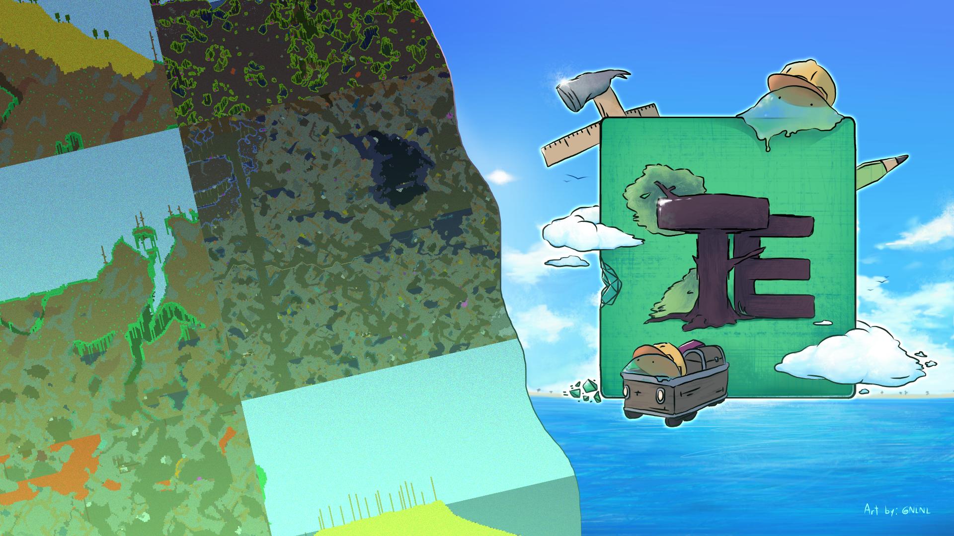 Discovery splash banner for TEdit and Terraria Map Editing Discord server
