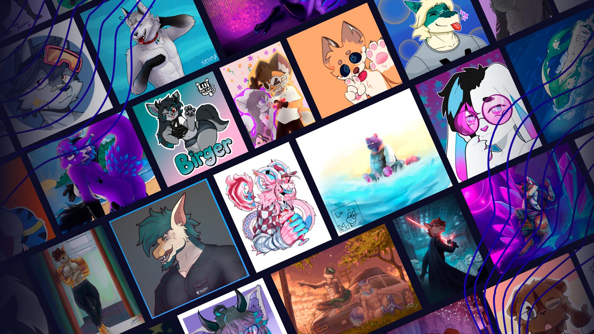 Discovery splash banner for Luposfera | Comunidade Furry BR Discord server