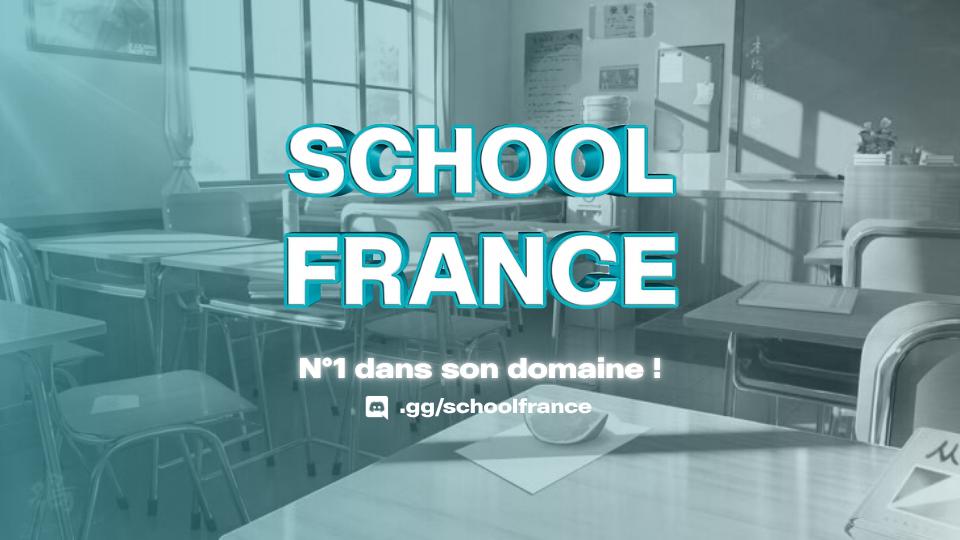 Discovery splash banner for School France #Summer 2026 Discord server