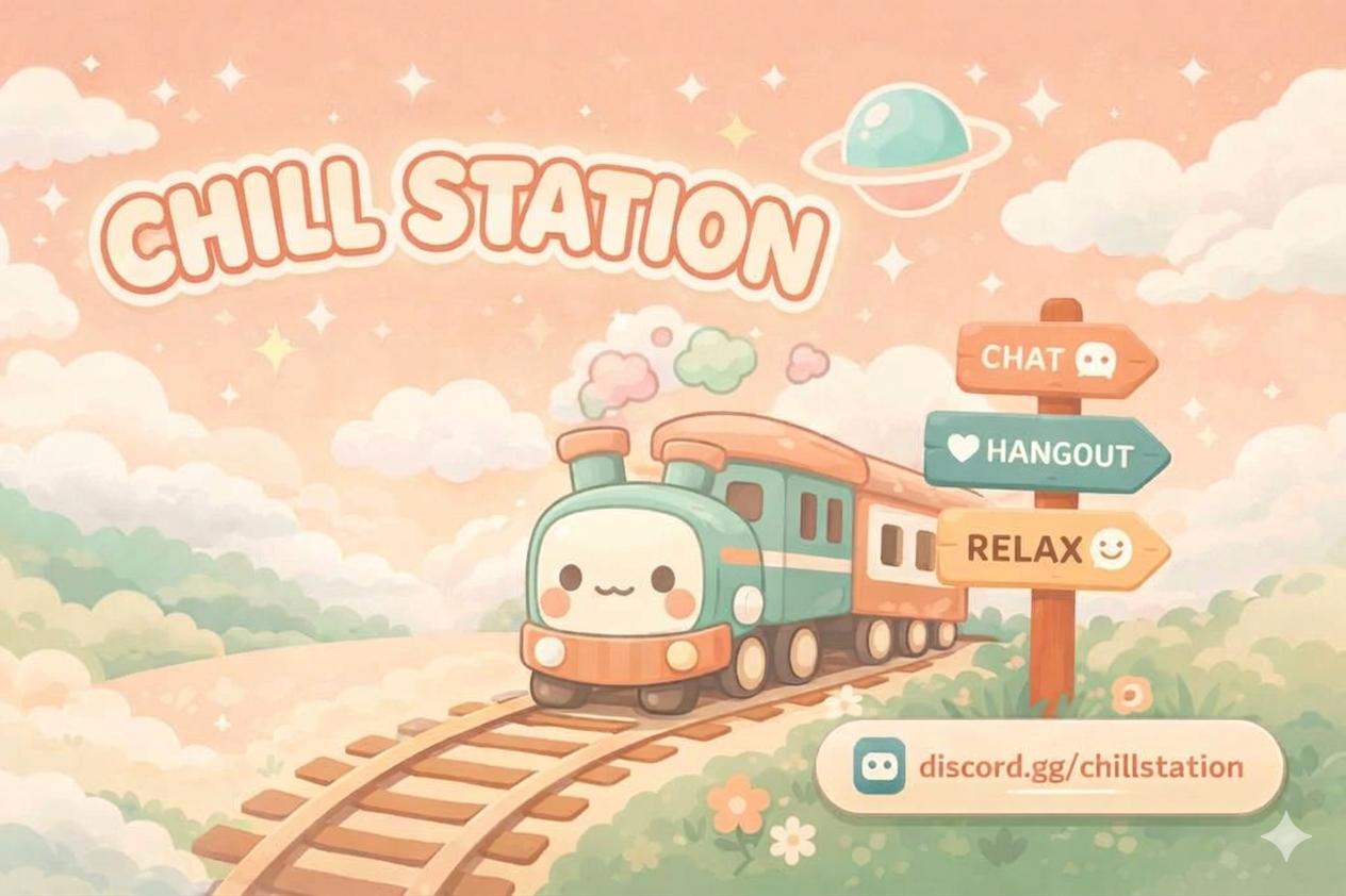 Discovery splash banner for Chill Station Discord server