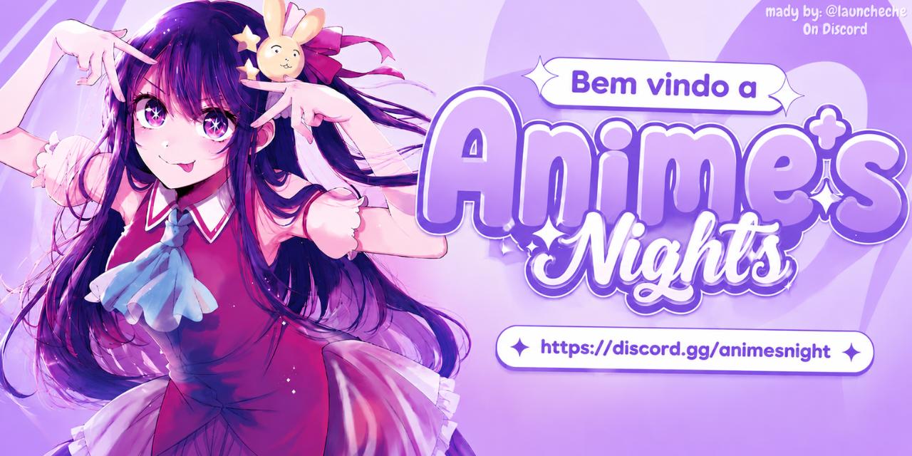 Discovery splash banner for 🥡 あ Anime's Night™ Discord server