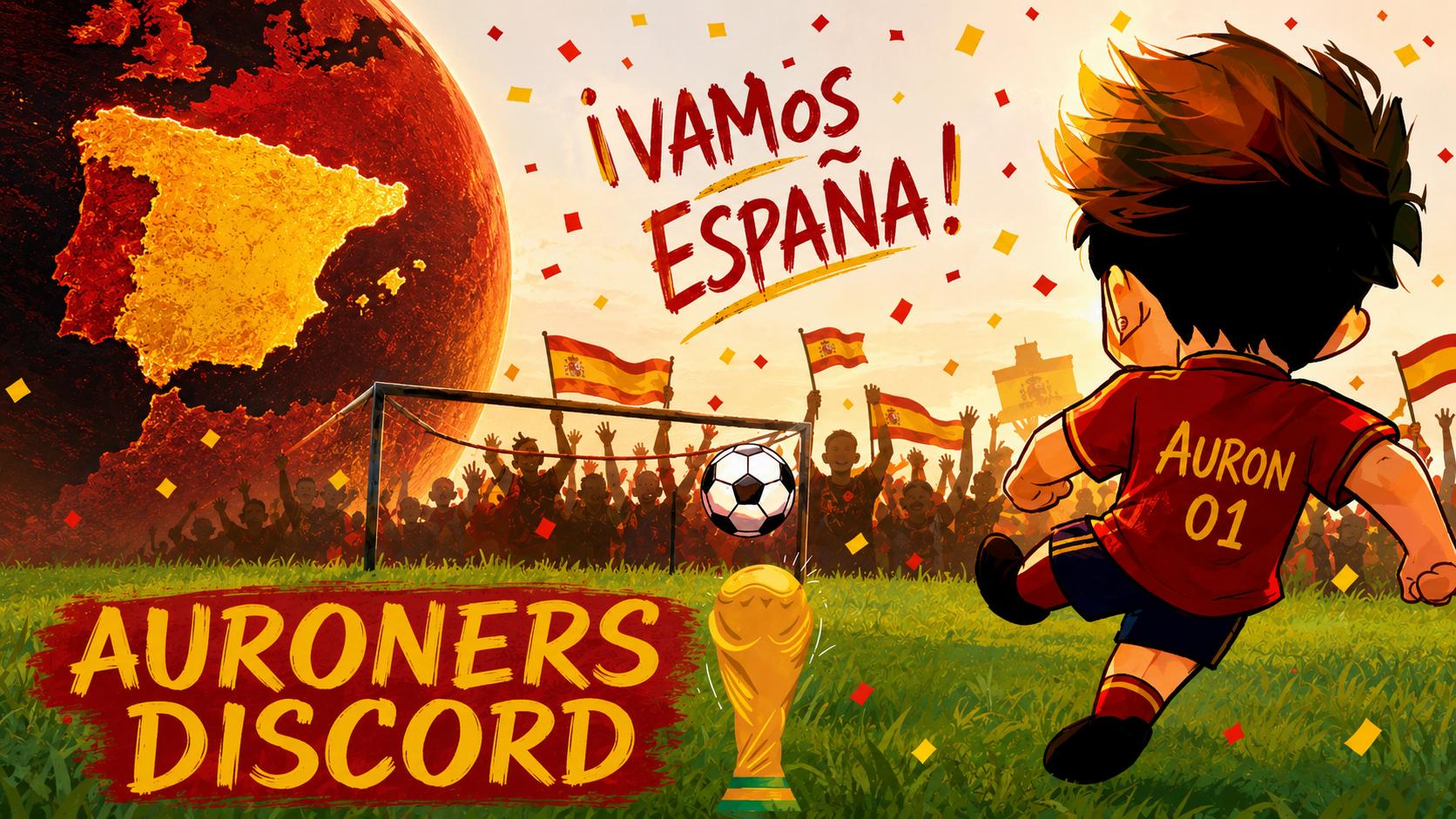 Discovery splash banner for AURONERS ⚽ Discord server