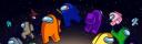 Discovery splash banner for 👥 » Among Us Polska Discord server