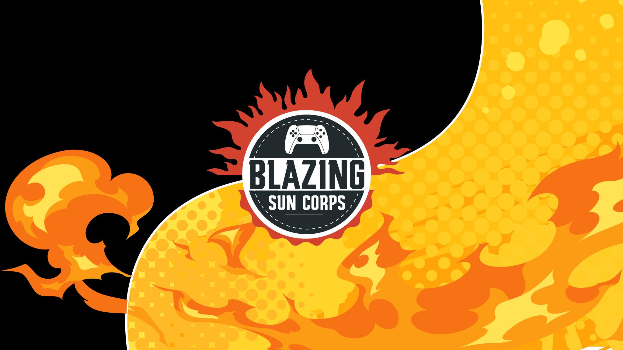 Discovery splash banner for Blazing Sun Corps Discord server