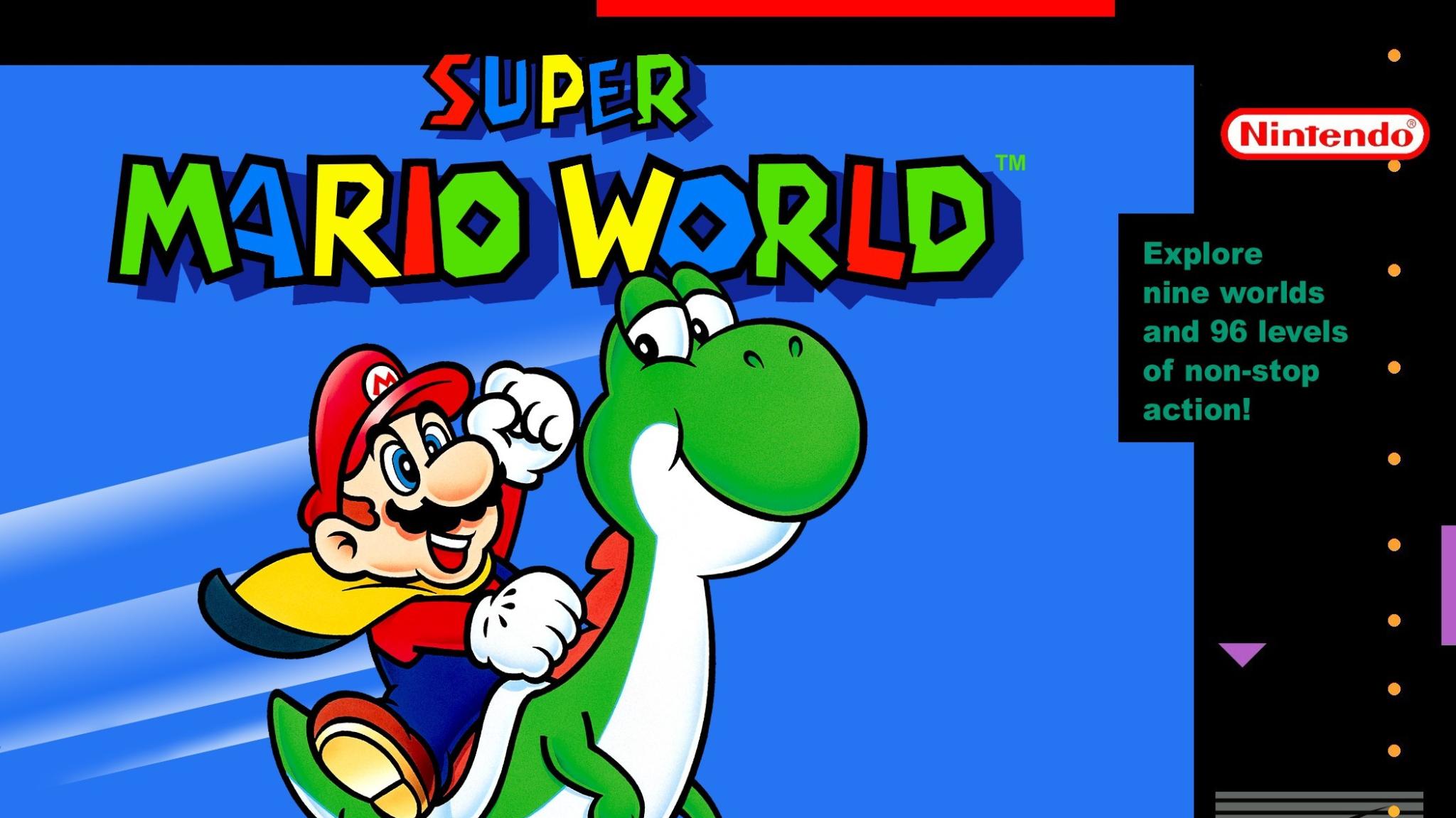 Discovery splash banner for Super Mario World Discord server