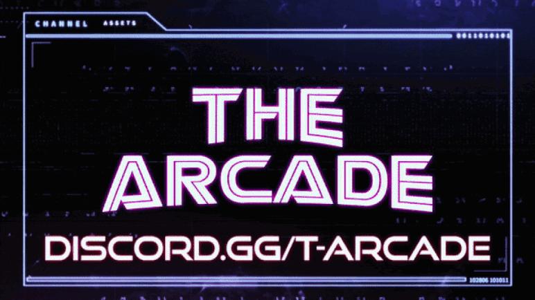 Discovery splash banner for The Arcade Discord server