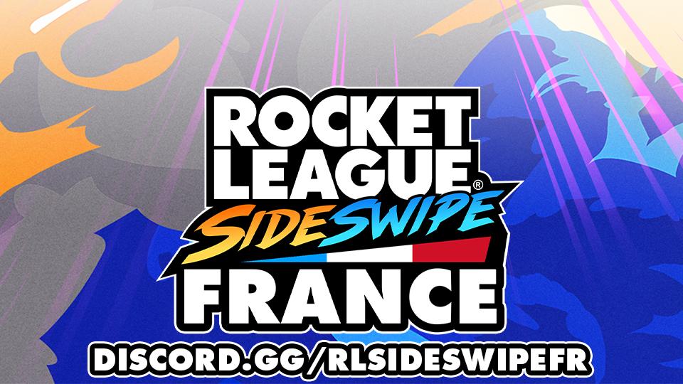 Discovery splash banner for Rocket League Sideswipe France Discord server